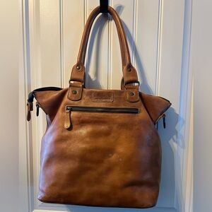 Bed Stu Brown Leather Shoulder Bag